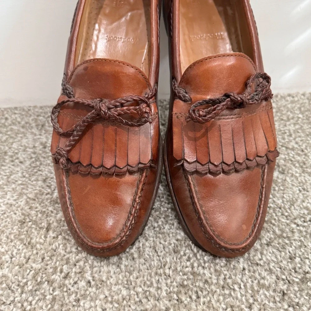Allen Edmonds Woodstock Braided Kiltie Chili‎ Slip-On Loafers Size 11.5 Office